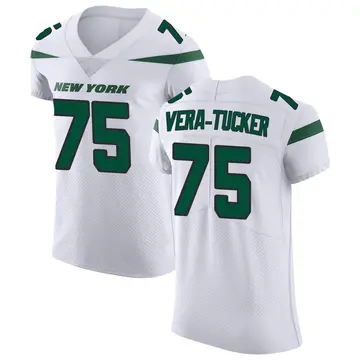 New York Jets Nike Secondary Alternate Game Jersey - White - Alijah Vera  Tucker - Youth