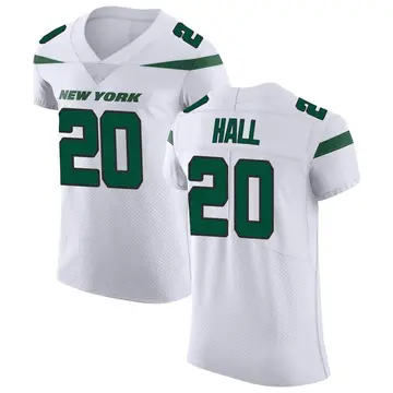 Men's Nike Breece Hall White New York Jets Away Game Player Jersey