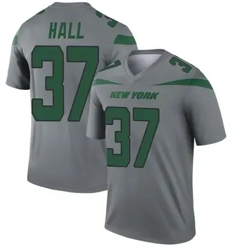 Bryce Hall Men's Nike White New York Jets Custom Game Jersey Size: Extra Large