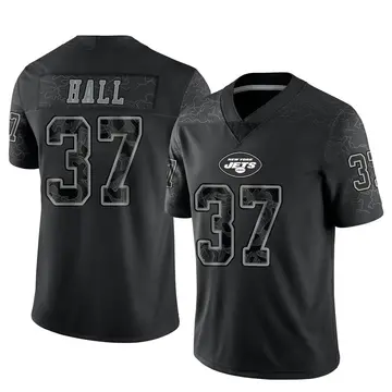 Bryce Hall Men's Nike White New York Jets Custom Game Jersey Size: Extra Large