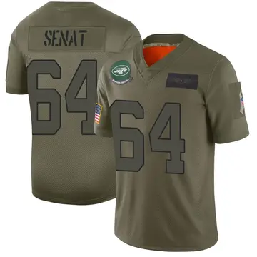 2020 Dallas Cowboys Greg Senat #64 Game Issued White Practice Jersey DP18908