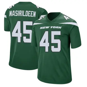 Ifeadi Odenigbo Men's Nike White New York Jets Custom Game Jersey Size: Extra Large