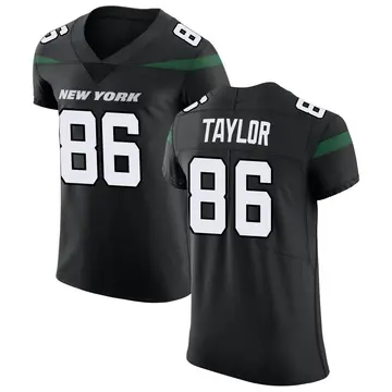 Men's Malik Taylor New York Jets Elite Black Stealth Vapor Untouchable Jersey