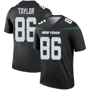 Men's Malik Taylor New York Jets Legend Black Stealth Color Rush Jersey