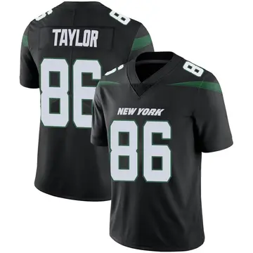 Men's Malik Taylor New York Jets Limited Black Stealth Vapor Jersey