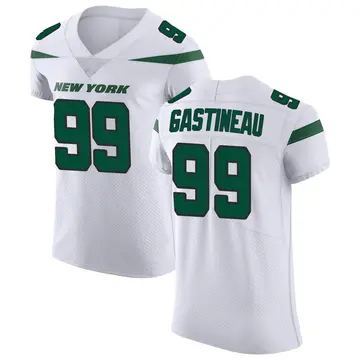 Jets Mark Gastineau Jersey Gray 99 Men's Legend Edition Inverted