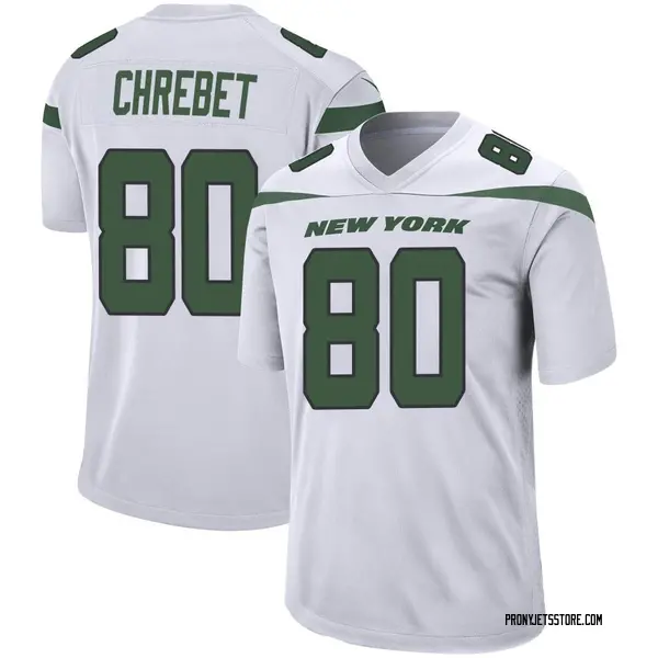 Men's Wayne Chrebet New York Jets Game White Spotlight Jersey - Jets Store