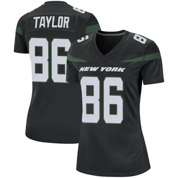 Women's Malik Taylor New York Jets Game Black Stealth Jersey