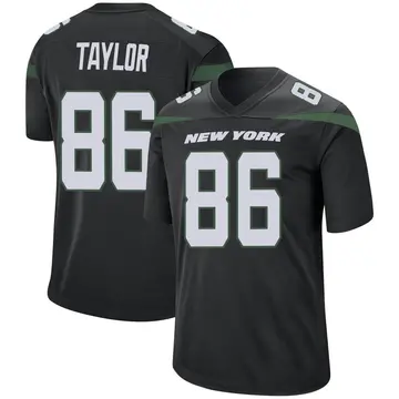 Youth Malik Taylor New York Jets Game Black Stealth Jersey